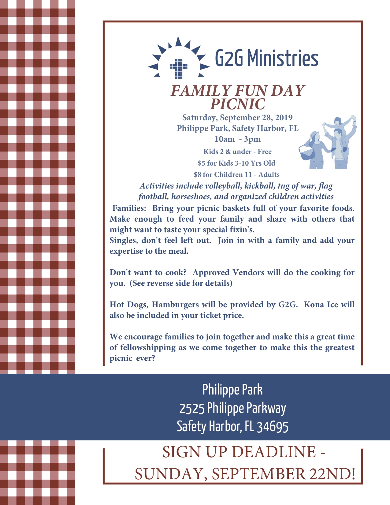 2019 Family Fun Day Picnic @ Philippe Park | Safety Harbor | Florida | United States